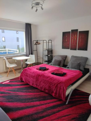 Kleines Apartment in Frankfurt mit eigenem Stellplatz in Messenähe